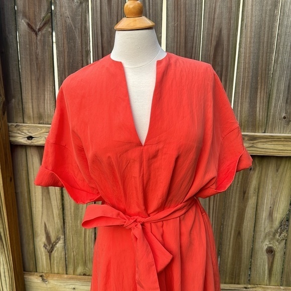 Vince Belted V-Neck Dress, size XS - Picture 4 of 13